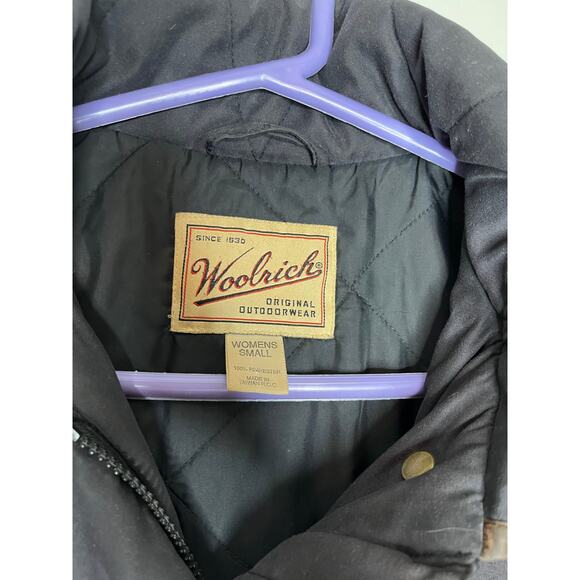 Woolrich Vintage Black Extra Long Parka Jacket w/ Detatchable Fur In Black - Picture 8 of 16